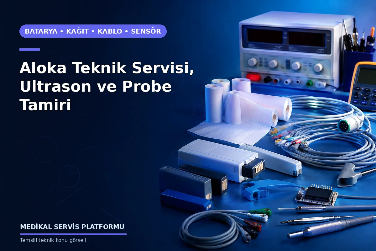 Aloka Teknik Servisi, Ultrason ve Probe Tamiri Aloka Teknik Servisi, Ultrason ve Probe Tamiri konusunu açıklayan temsili teknik görsel