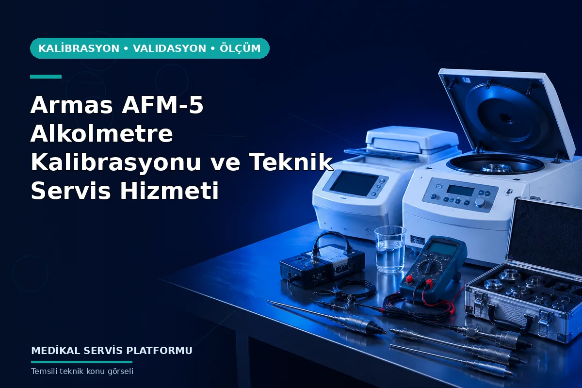 Armas AFM-5 Alkolmetre Kalibrasyonu ve Teknik Servis Hizmeti Armas AFM-5 Alkolmetre Kalibrasyonu ve Teknik Servis Hizmeti konusunu açıklayan temsili teknik görsel