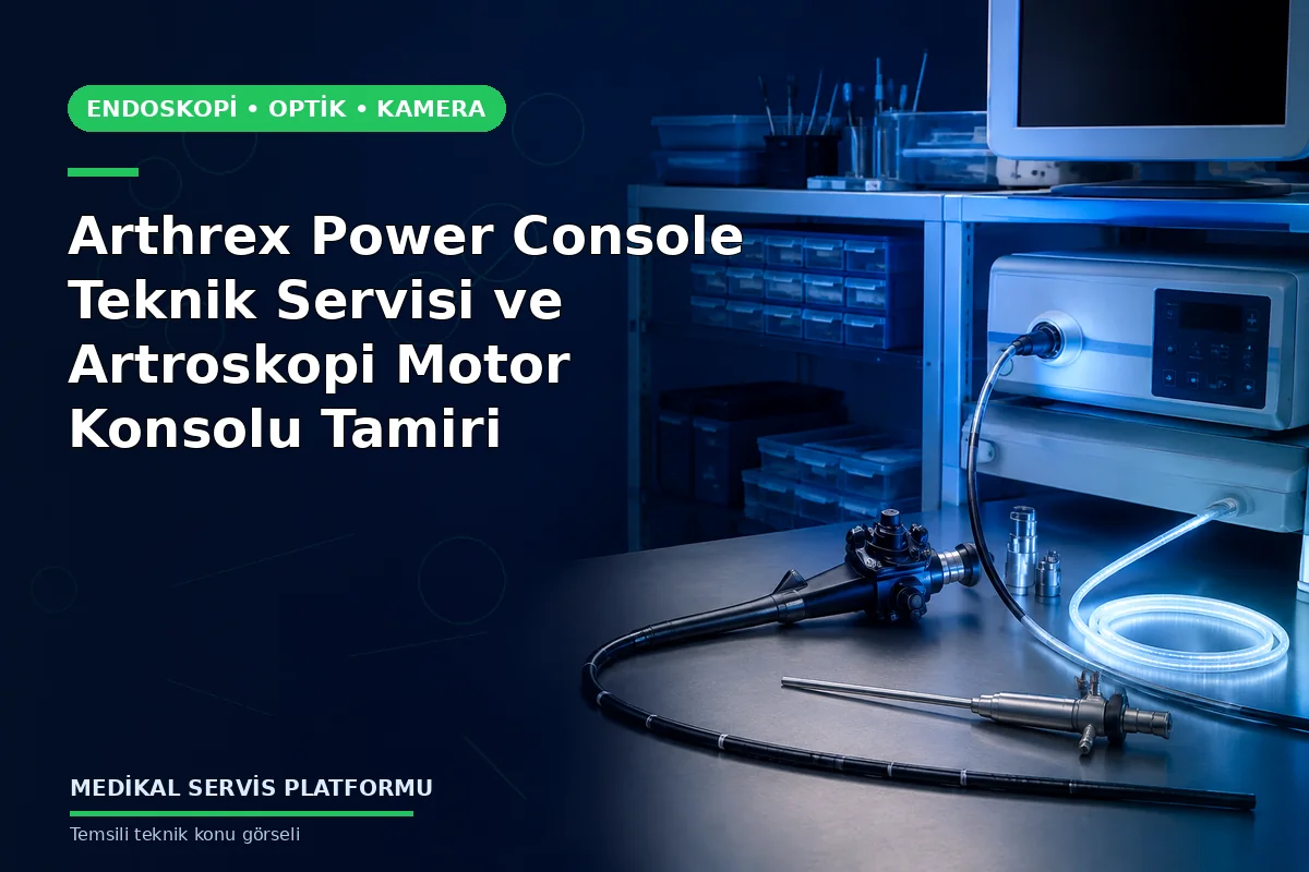 Arthrex Power Console Teknik Servisi ve Artroskopi Motor Konsolu Tamiri Arthrex Power Console Teknik Servisi ve Artroskopi Motor Konsolu Tamiri konusunu açıklayan temsili teknik görsel
