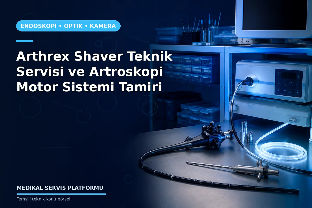 Arthrex Shaver Teknik Servisi ve Artroskopi Motor Sistemi Tamiri Arthrex Shaver Teknik Servisi ve Artroskopi Motor Sistemi Tamiri konusunu açıklayan temsili teknik görsel