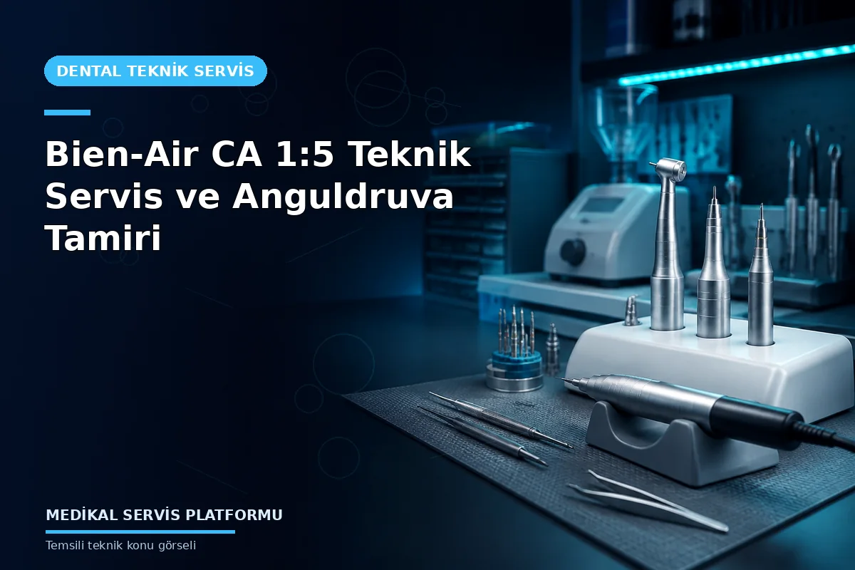 Bien-Air CA 1:5 Teknik Servis ve Anguldruva Tamiri konusunu açıklayan temsili teknik görsel