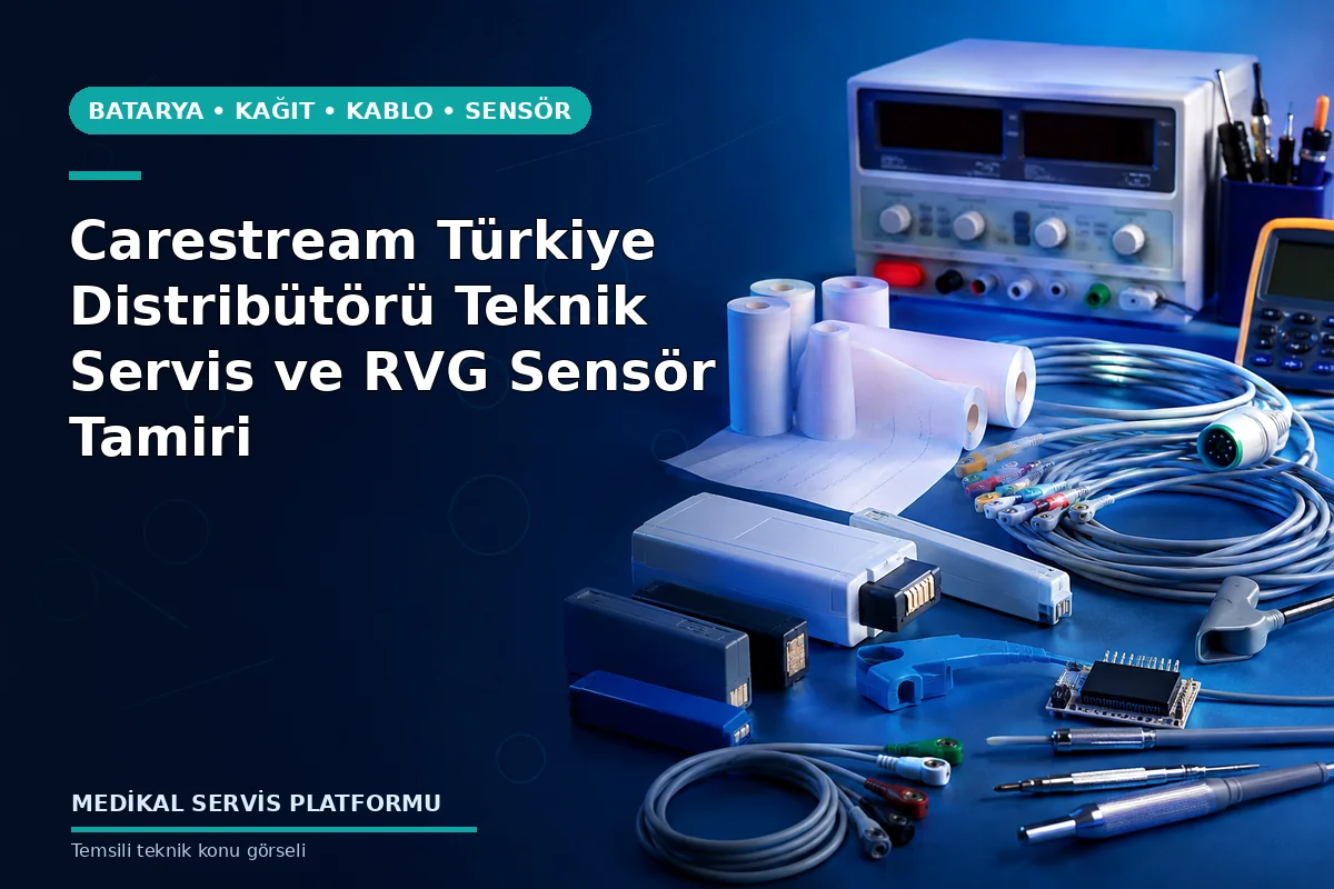 Carestream Türkiye Distribütörü Teknik Servis ve RVG Sensör Tamiri konusunu açıklayan temsili teknik görsel