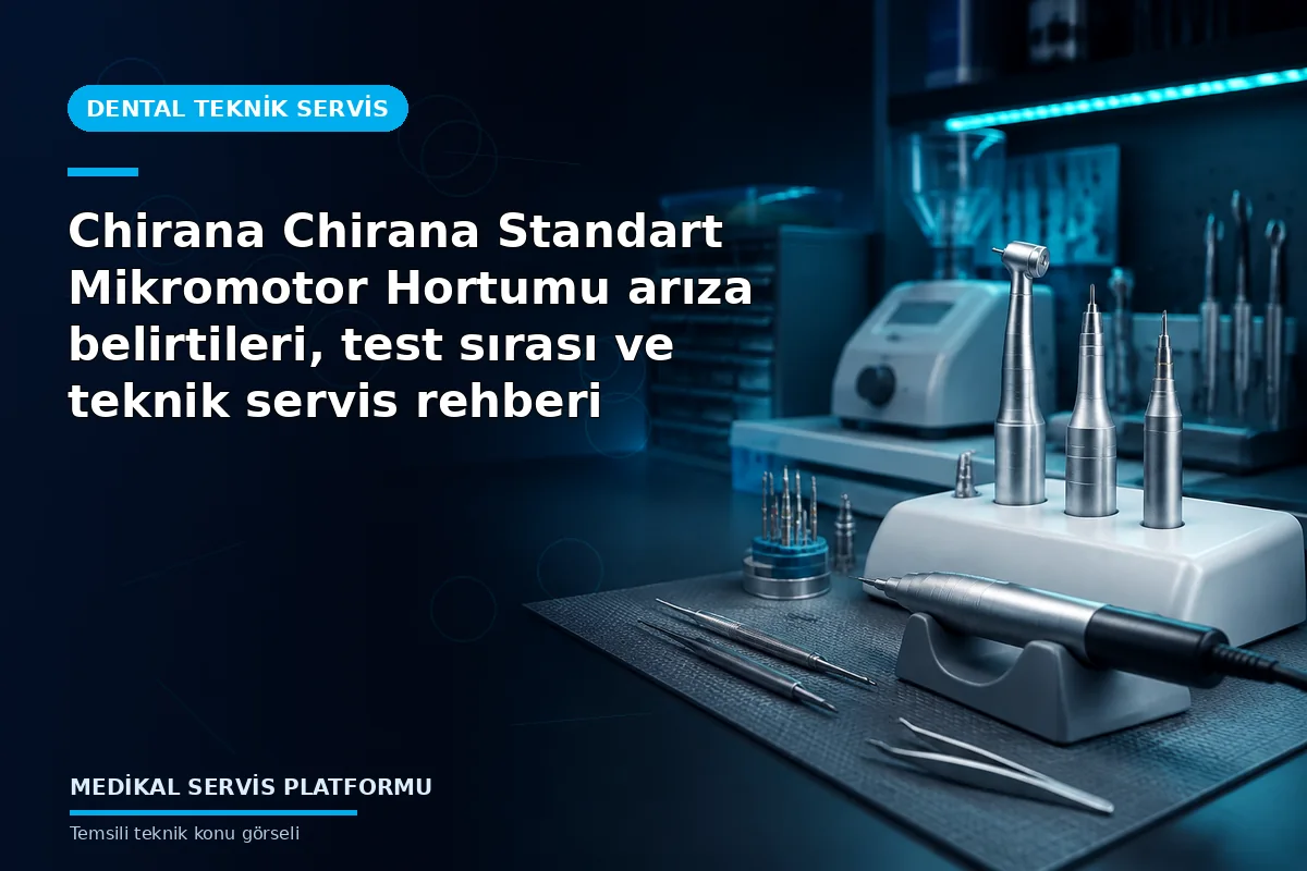 Chirana Chirana Standart Mikromotor Hortumu arıza belirtileri, test sırası ve teknik servis rehberi Chirana Chirana Standart Mikromotor Hortumu arıza belirtileri, test sırası ve teknik servis rehberi konusunu açıklayan temsili teknik görsel