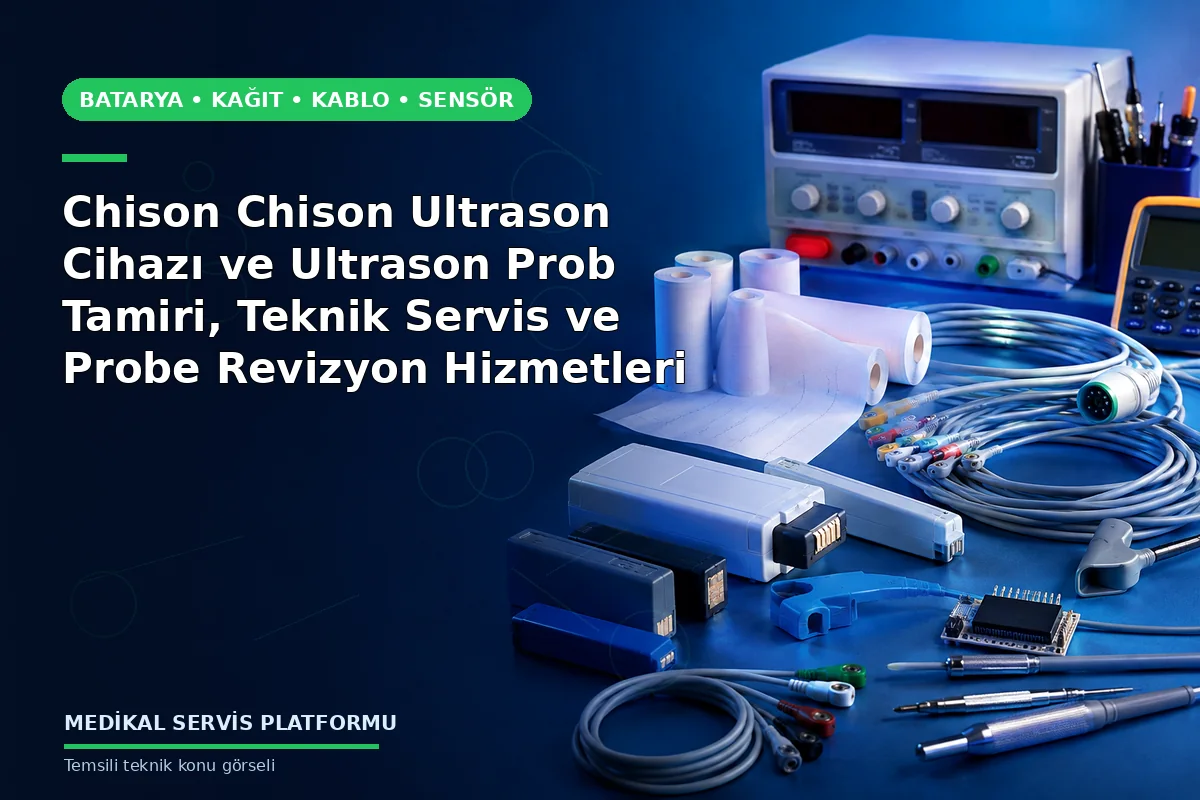 Chison Chison Ultrason Cihazı ve Ultrason Prob Tamiri, Teknik Servis ve Probe Revizyon Hizmetleri konusunu açıklayan temsili teknik görsel