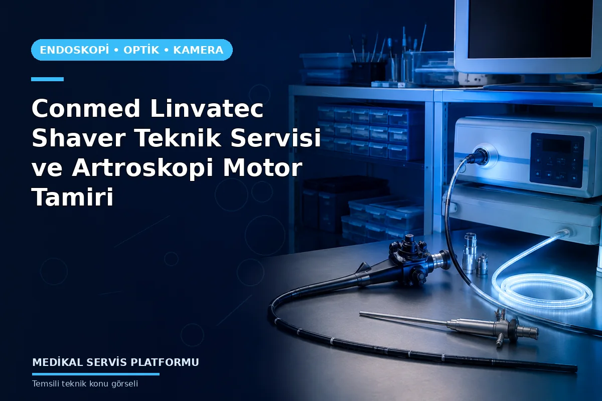Conmed Linvatec Shaver Teknik Servisi ve Artroskopi Motor Tamiri Conmed Linvatec Shaver Teknik Servisi ve Artroskopi Motor Tamiri konusunu açıklayan temsili teknik görsel