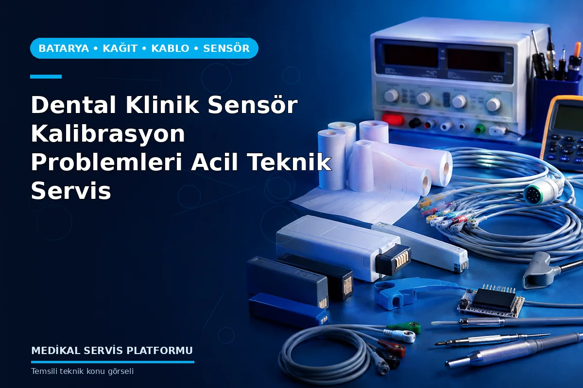 Dental Klinik Sensör Kalibrasyon Problemleri Acil Teknik Servis konusunu açıklayan temsili teknik görsel