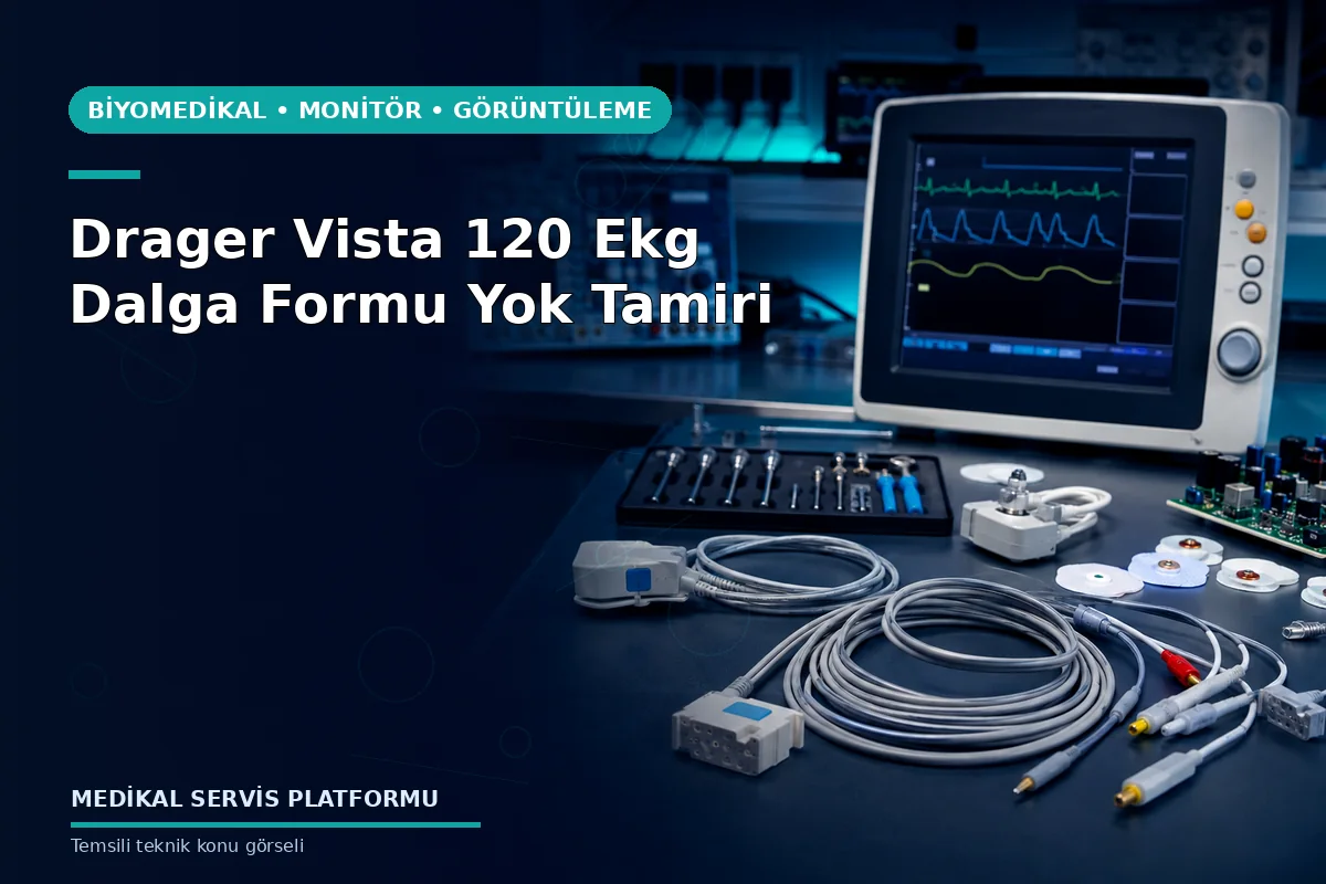Drager Vista 120 Ekg Dalga Formu Yok Tamiri konusunu açıklayan temsili teknik görsel