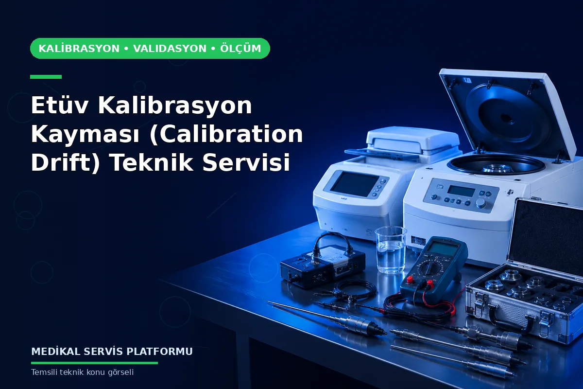 Etüv Kalibrasyon Kayması (Calibration Drift) Teknik Servisi Etüv Kalibrasyon Kayması (Calibration Drift) Teknik Servisi konusunu açıklayan temsili teknik görsel