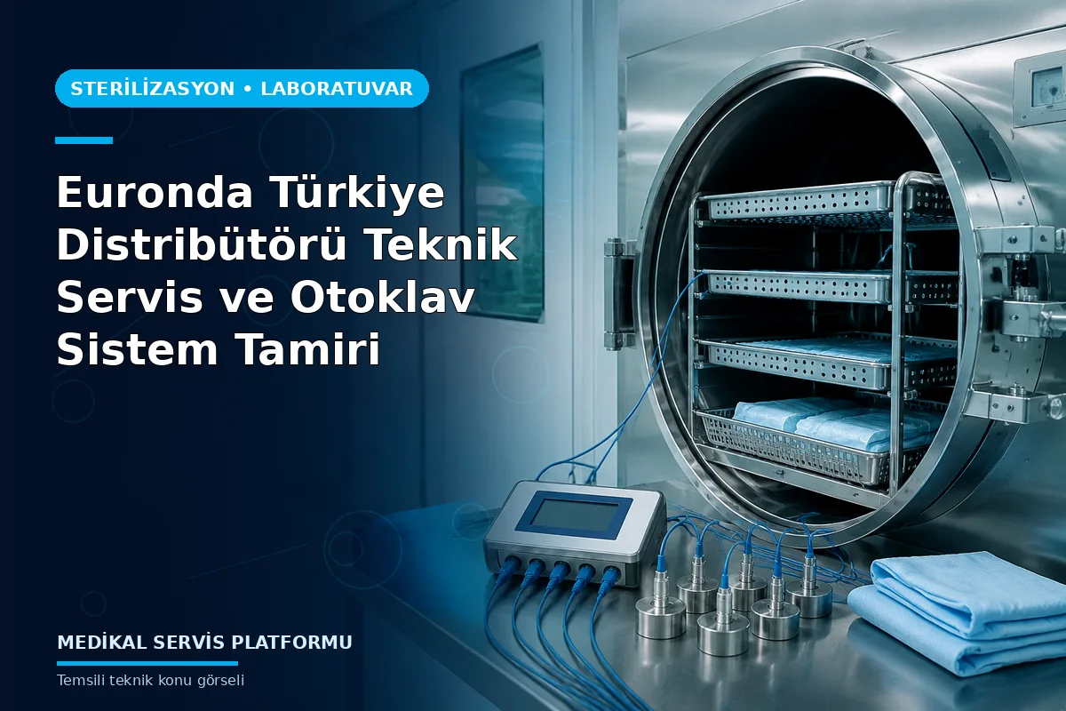 Euronda Türkiye Distribütörü Teknik Servis ve Otoklav Sistem Tamiri konusunu açıklayan temsili teknik görsel