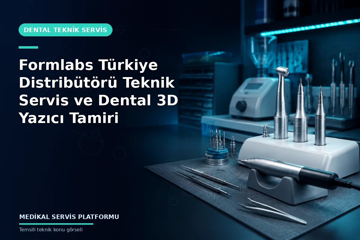 Formlabs Türkiye Distribütörü Teknik Servis ve Dental 3D Yazıcı Tamiri konusunu açıklayan temsili teknik görsel