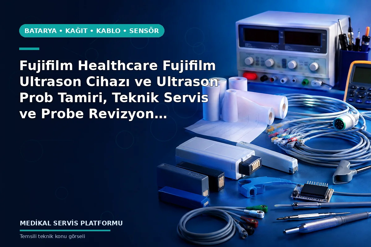 Fujifilm Healthcare Fujifilm Ultrason Cihazı ve Ultrason Prob Tamiri, Teknik Servis ve Probe Revizyon Hizmetleri Fujifilm Healthcare Fujifilm Ultrason Cihazı ve Ultrason Prob Tamiri, Teknik Servis ve Probe Revizyon Hizmetleri konusunu açıklayan temsili teknik görsel