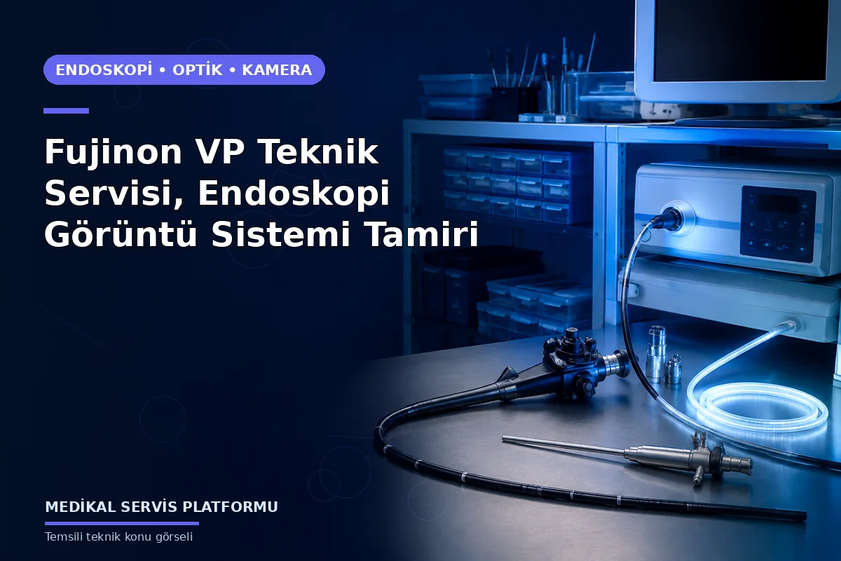Fujinon VP Teknik Servisi, Endoskopi Görüntü Sistemi Tamiri konusunu açıklayan temsili teknik görsel