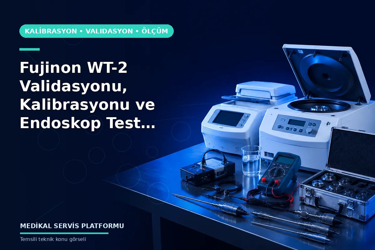 Fujinon WT-2 Validasyonu, Kalibrasyonu ve Endoskop Test Analizleri Fujinon WT-2 Validasyonu, Kalibrasyonu ve Endoskop Test Analizleri konusunu açıklayan temsili teknik görsel