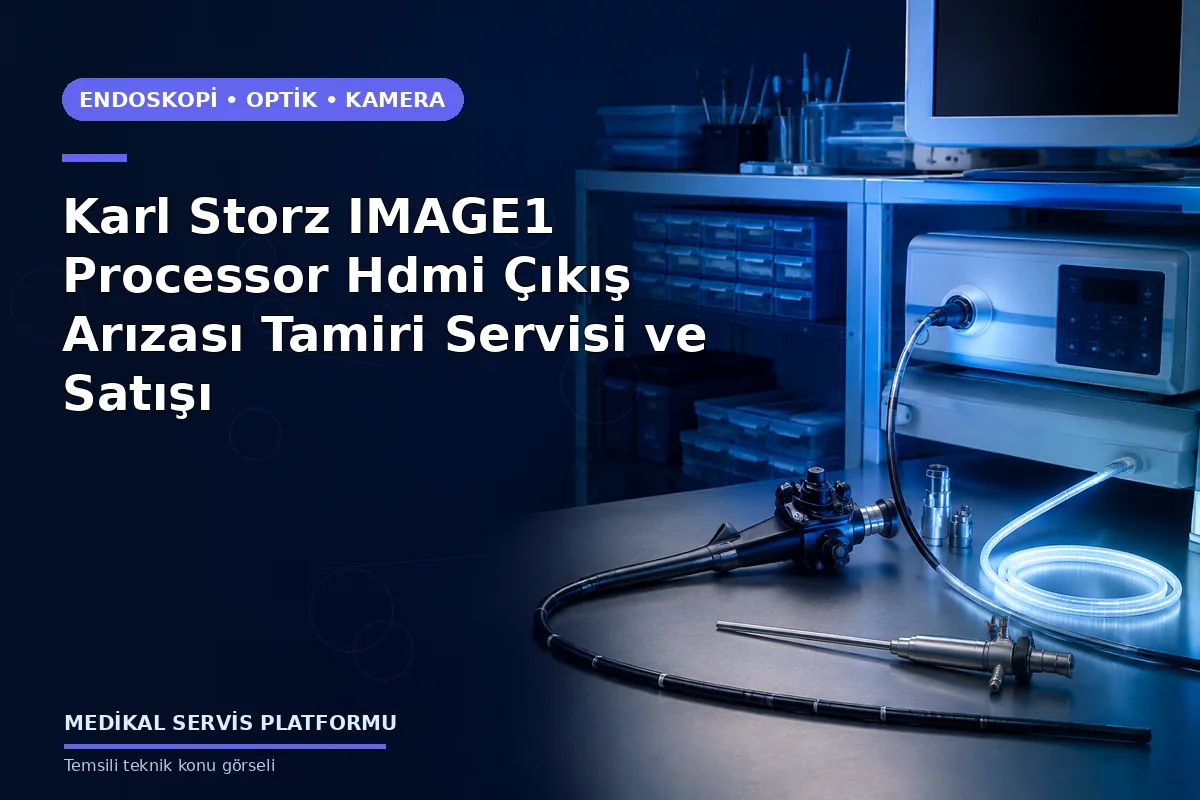 Karl Storz IMAGE1 Processor Hdmi Çıkış Arızası Tamiri Servisi ve Satışı Karl Storz IMAGE1 Processor Hdmi Çıkış Arızası Tamiri Servisi ve Satışı konusunu açıklayan temsili teknik görsel