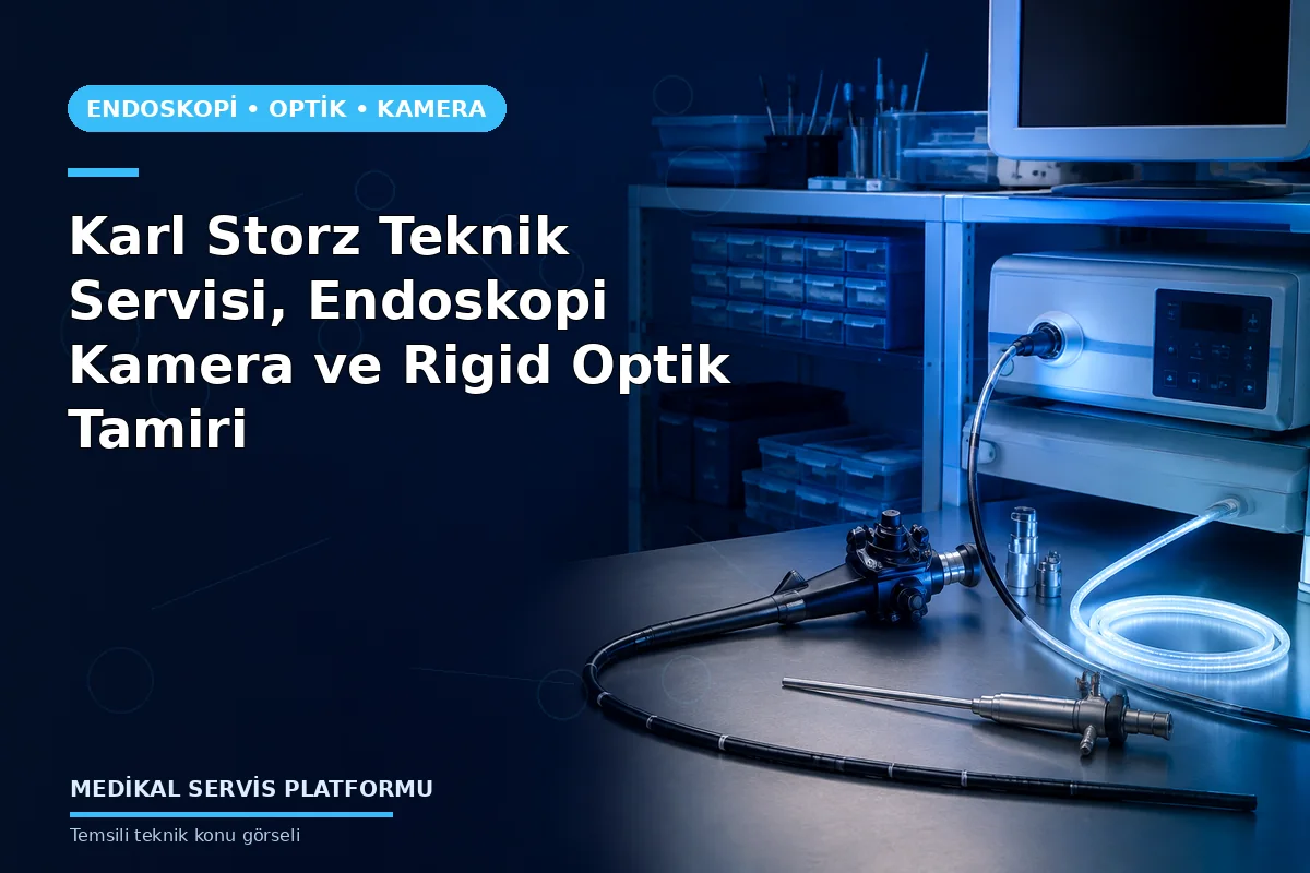 Karl Storz Teknik Servisi, Endoskopi Kamera ve Rigid Optik Tamiri Karl Storz Teknik Servisi, Endoskopi Kamera ve Rigid Optik Tamiri konusunu açıklayan temsili teknik görsel