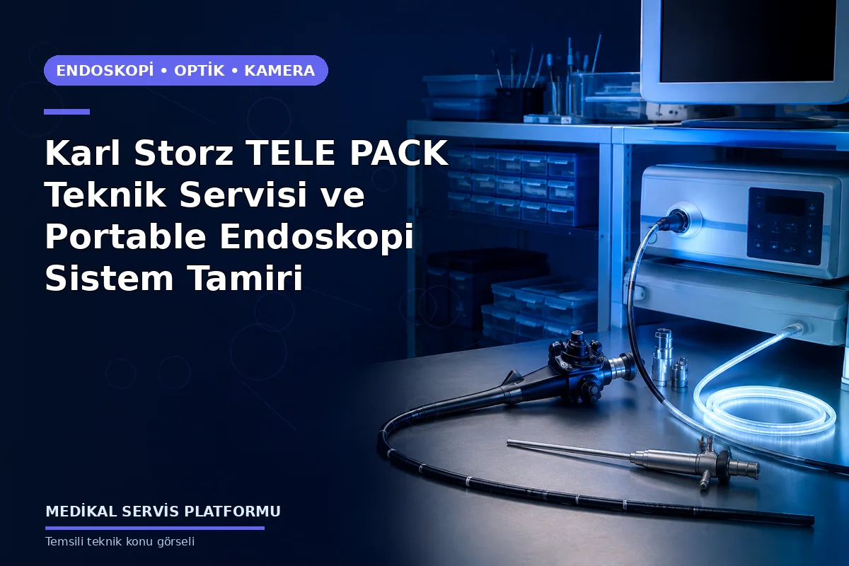 Karl Storz TELE PACK Teknik Servisi ve Portable Endoskopi Sistem Tamiri konusunu açıklayan temsili teknik görsel