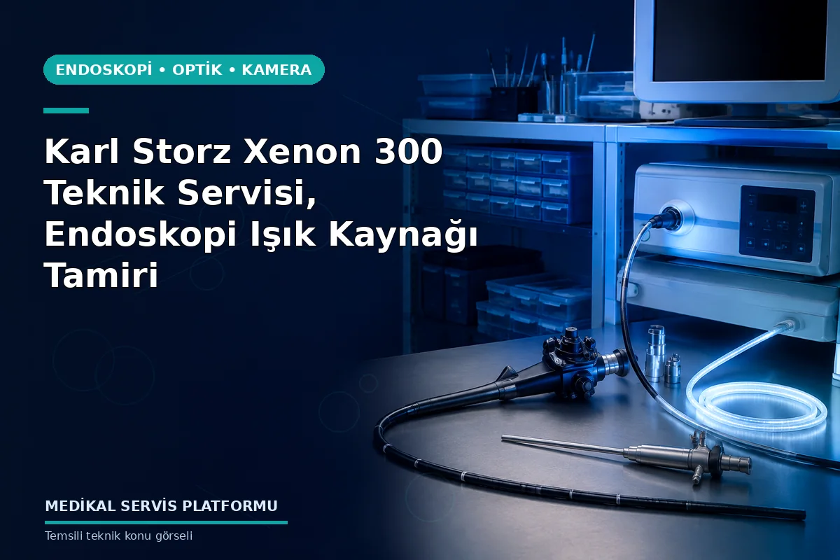 Karl Storz Xenon 300 Teknik Servisi, Endoskopi Işık Kaynağı Tamiri Karl Storz Xenon 300 Teknik Servisi, Endoskopi Işık Kaynağı Tamiri konusunu açıklayan temsili teknik görsel