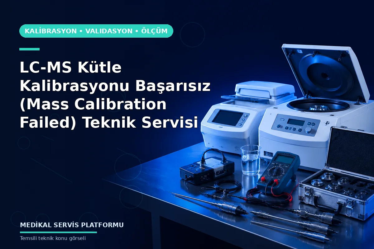 LC-MS Kütle Kalibrasyonu Başarısız (Mass Calibration Failed) Teknik Servisi LC-MS Kütle Kalibrasyonu Başarısız (Mass Calibration Failed) Teknik Servisi konusunu açıklayan temsili teknik görsel