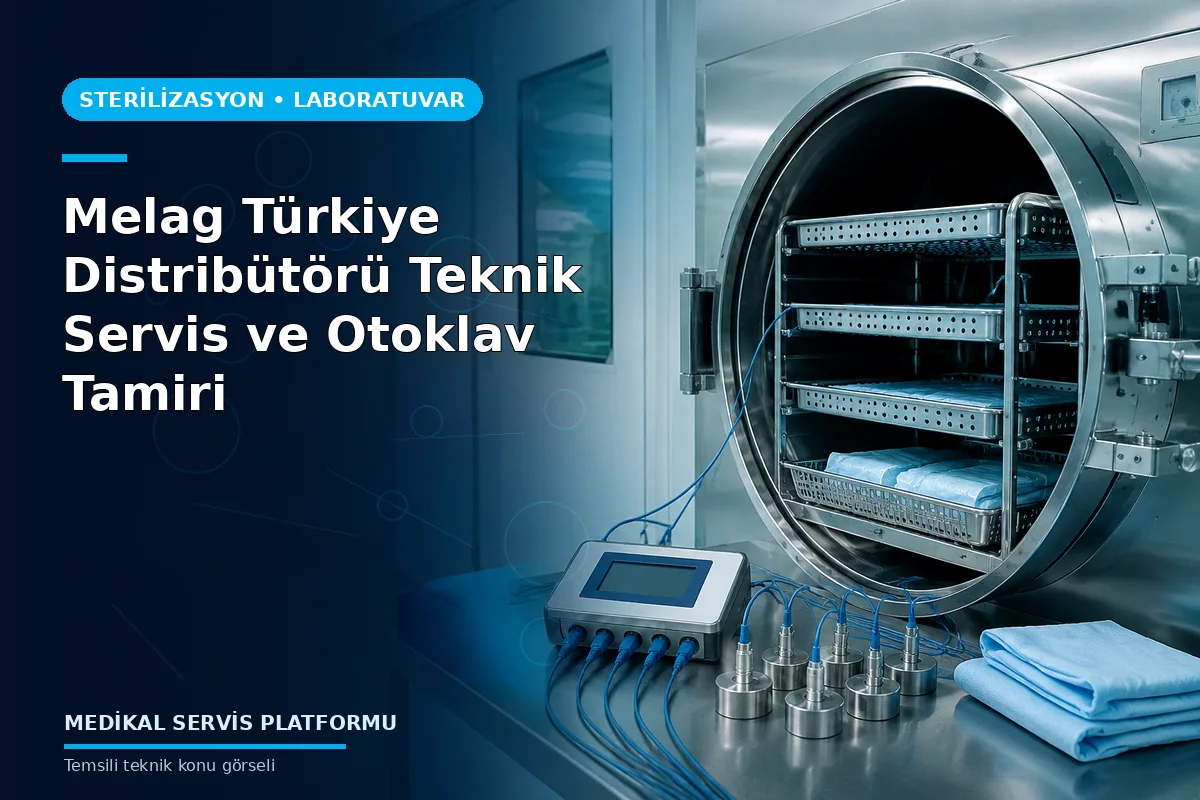 Melag Türkiye Distribütörü Nasıl Doğrulanır? Bağımsız Teknik Servis ve Otoklav Tamiri Melag Türkiye Distribütörü Teknik Servis ve Otoklav Tamiri konusunu açıklayan temsili teknik görsel