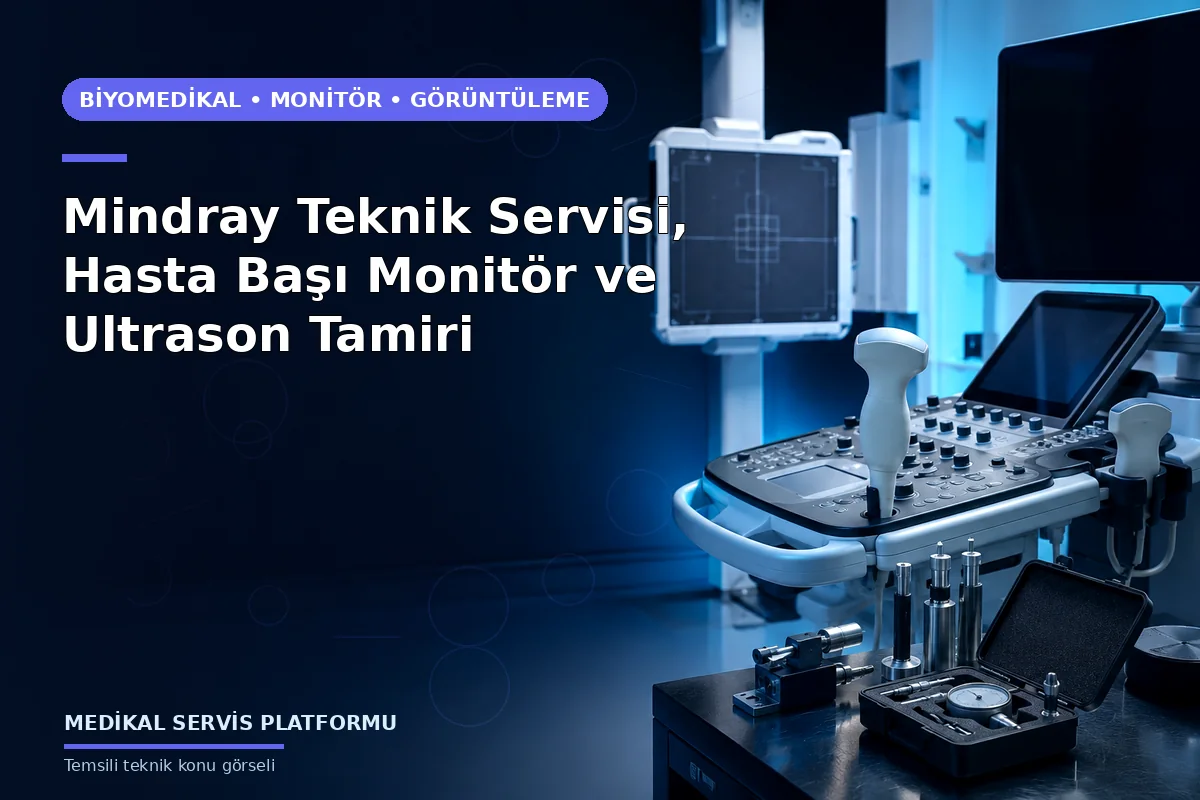 Mindray Teknik Servisi, Hasta Başı Monitör ve Ultrason Tamiri Mindray Teknik Servisi, Hasta Başı Monitör ve Ultrason Tamiri konusunu açıklayan temsili teknik görsel