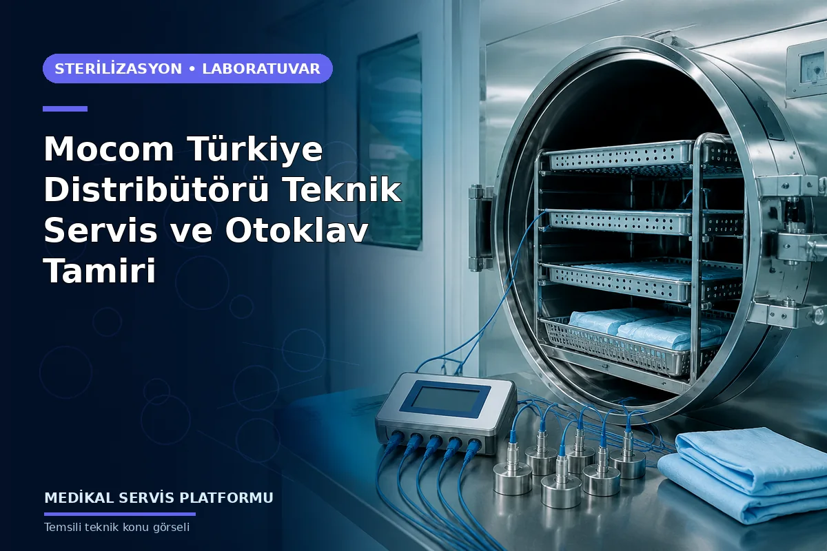Mocom Türkiye Distribütörü Teknik Servis ve Otoklav Tamiri konusunu açıklayan temsili teknik görsel
