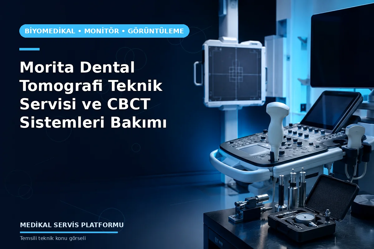 Morita Dental Tomografi Teknik Servisi ve CBCT Sistemleri Bakımı Morita Dental Tomografi Teknik Servisi ve CBCT Sistemleri Bakımı konusunu açıklayan temsili teknik görsel