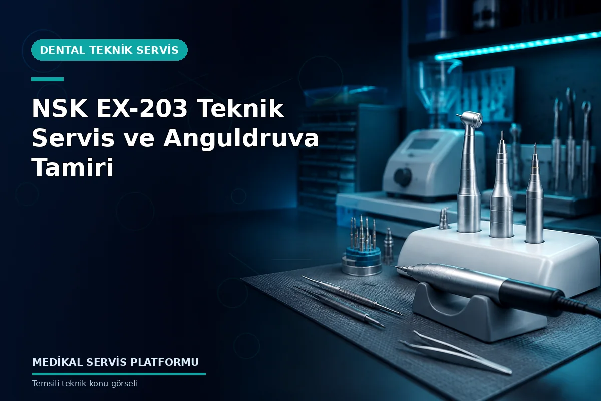 NSK EX-203 Teknik Servis ve Anguldruva Tamiri NSK EX-203 Teknik Servis ve Anguldruva Tamiri konusunu açıklayan temsili teknik görsel
