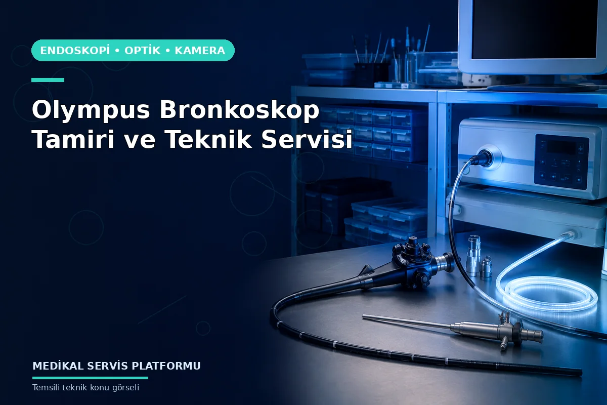 Olympus Bronkoskop Tamiri ve Teknik Servisi Olympus Bronkoskop Tamiri ve Teknik Servisi konusunu açıklayan temsili teknik görsel