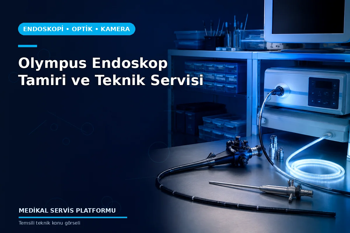 Olympus Endoskop Tamiri ve Teknik Servisi konusunu açıklayan temsili teknik görsel