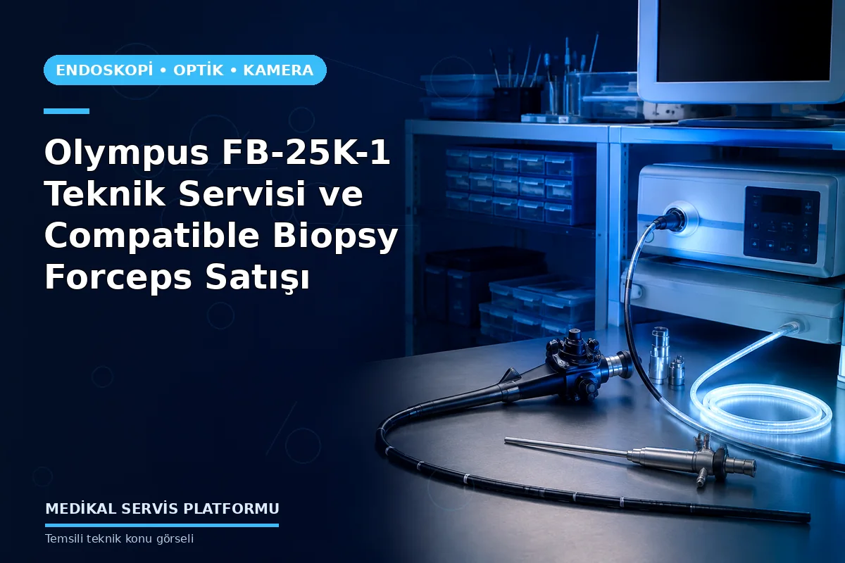 Olympus FB-25K-1 Teknik Servisi ve Compatible Biopsy Forceps Satışı konusunu açıklayan temsili teknik görsel