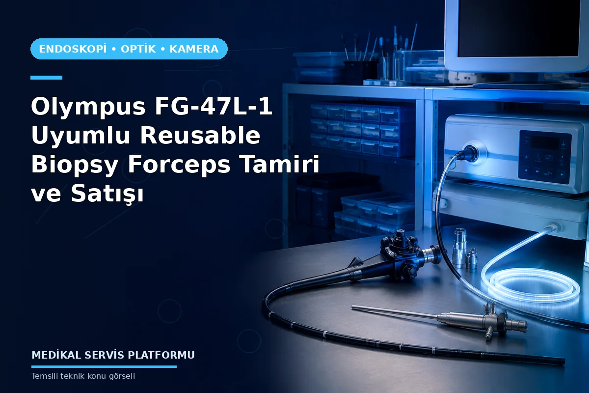Olympus FG-47L-1 Uyumlu Reusable Biopsy Forceps Tamiri ve Satışı konusunu açıklayan temsili teknik görsel