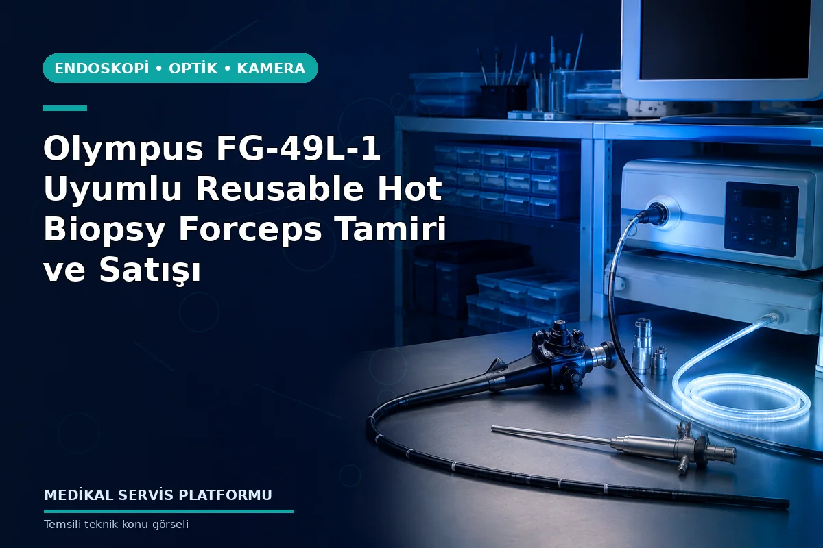 Olympus FG-49L-1 Uyumlu Reusable Hot Biopsy Forceps Tamiri ve Satışı konusunu açıklayan temsili teknik görsel