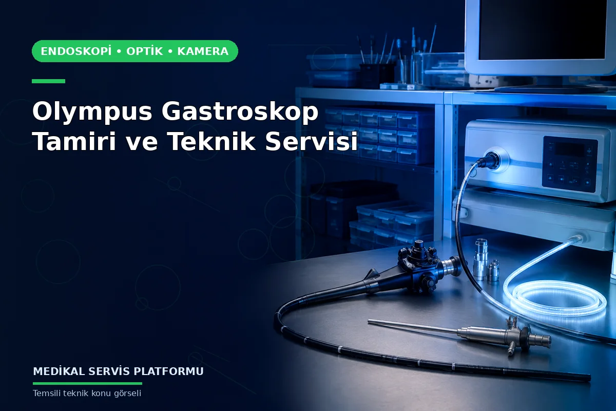 Olympus Gastroskop Tamiri ve Teknik Servisi Olympus Gastroskop Tamiri ve Teknik Servisi konusunu açıklayan temsili teknik görsel