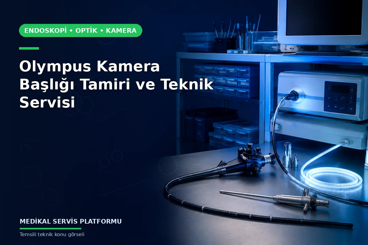 Olympus Kamera Başlığı Tamiri ve Teknik Servisi konusunu açıklayan temsili teknik görsel