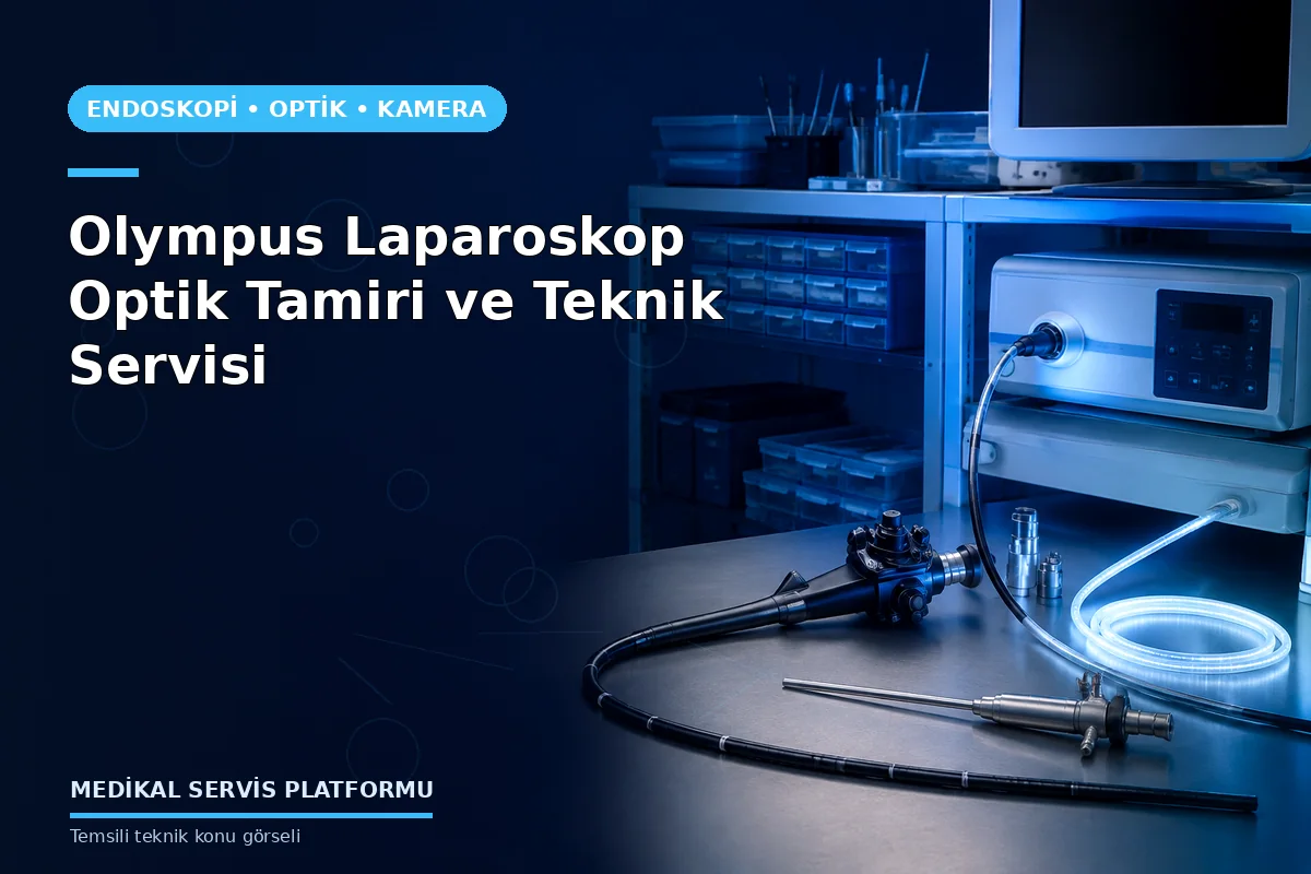 Olympus Laparoskop Optik Tamiri ve Teknik Servisi konusunu açıklayan temsili teknik görsel