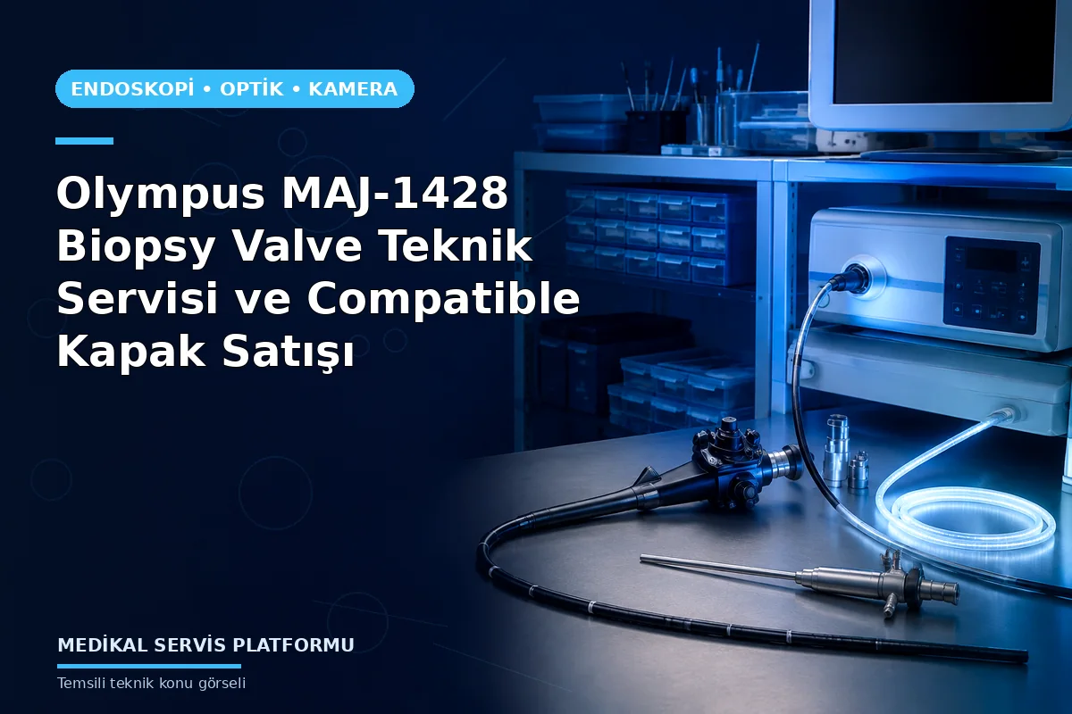 Olympus MAJ-1428 Biopsy Valve Teknik Servisi ve Compatible Kapak Satışı konusunu açıklayan temsili teknik görsel