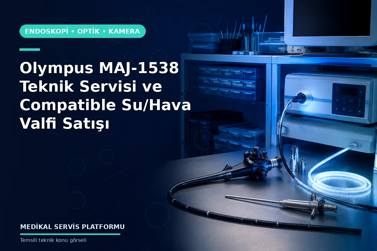 Olympus MAJ-1538 Teknik Servisi ve Compatible Su/Hava Valfi Satışı konusunu açıklayan temsili teknik görsel