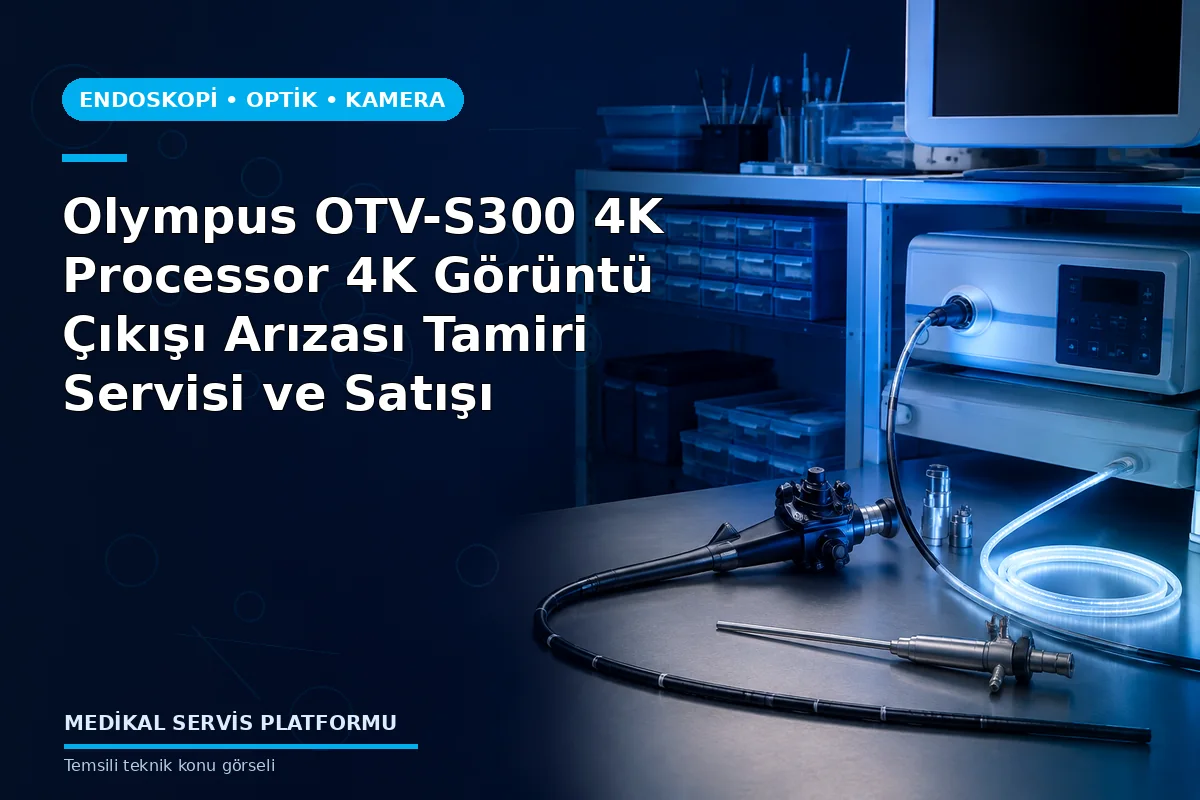 Olympus OTV-S300 4K Processor 4K Görüntü Çıkışı Arızası Tamiri Servisi ve Satışı Olympus OTV-S300 4K Processor 4K Görüntü Çıkışı Arızası Tamiri Servisi ve Satışı konusunu açıklayan temsili teknik görsel