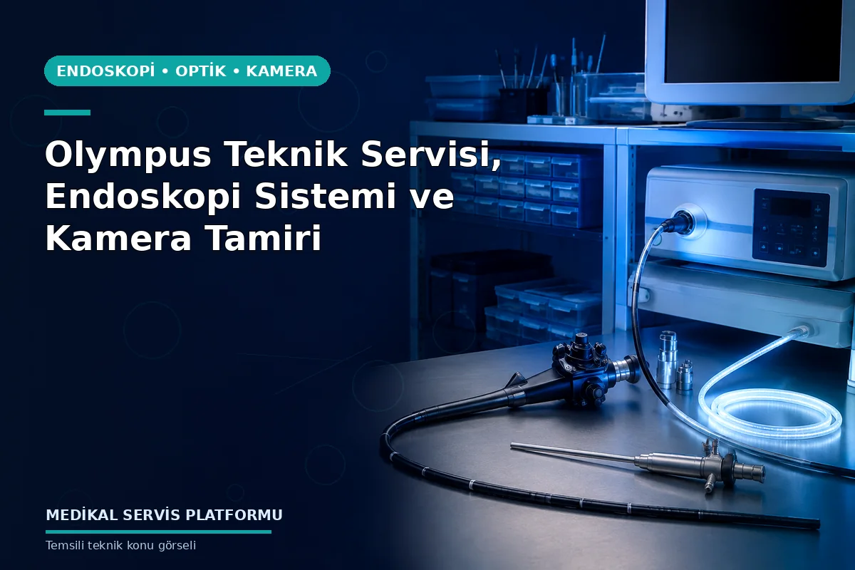 Olympus Teknik Servisi, Endoskopi Sistemi ve Kamera Tamiri Olympus Teknik Servisi, Endoskopi Sistemi ve Kamera Tamiri konusunu açıklayan temsili teknik görsel