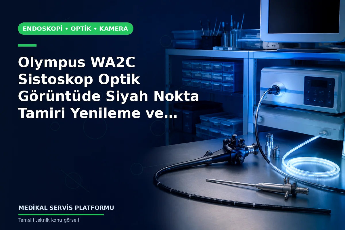 Olympus WA2C Sistoskop Optik Görüntüde Siyah Nokta Tamiri Yenileme ve Satışı Olympus WA2C Sistoskop Optik Görüntüde Siyah Nokta Tamiri Yenileme ve Satışı konusunu açıklayan temsili teknik görsel
