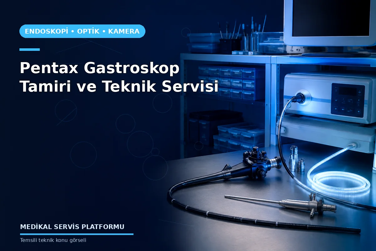 Pentax Gastroskop Tamiri ve Teknik Servisi konusunu açıklayan temsili teknik görsel