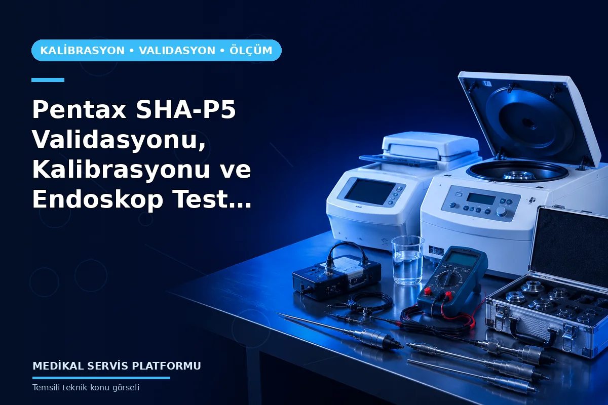 Pentax SHA-P5 Validasyonu, Kalibrasyonu ve Endoskop Test Sistemleri Analizleri Pentax SHA-P5 Validasyonu, Kalibrasyonu ve Endoskop Test Sistemleri Analizleri konusunu açıklayan temsili teknik görsel
