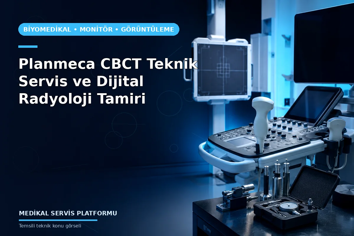 Planmeca CBCT Teknik Servis ve Dijital Radyoloji Tamiri Planmeca CBCT Teknik Servis ve Dijital Radyoloji Tamiri konusunu açıklayan temsili teknik görsel