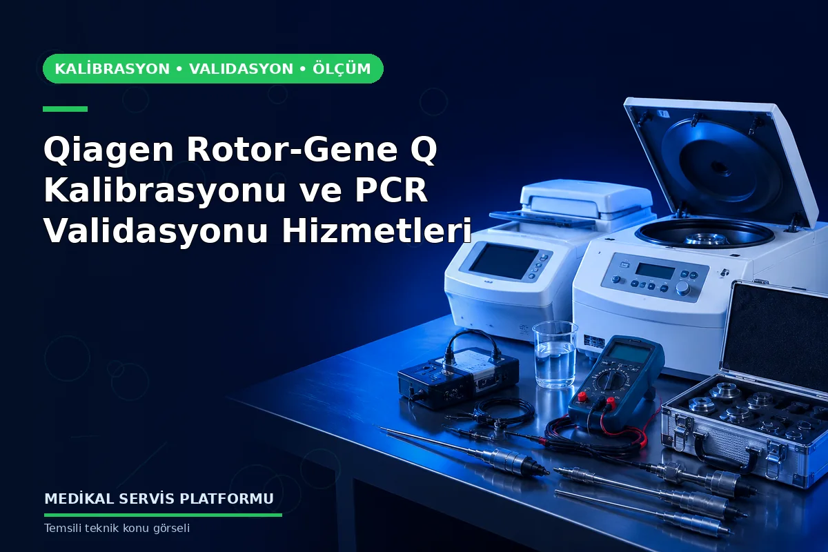 Qiagen Rotor-Gene Q Kalibrasyonu ve PCR Validasyonu Hizmetleri konusunu açıklayan temsili teknik görsel