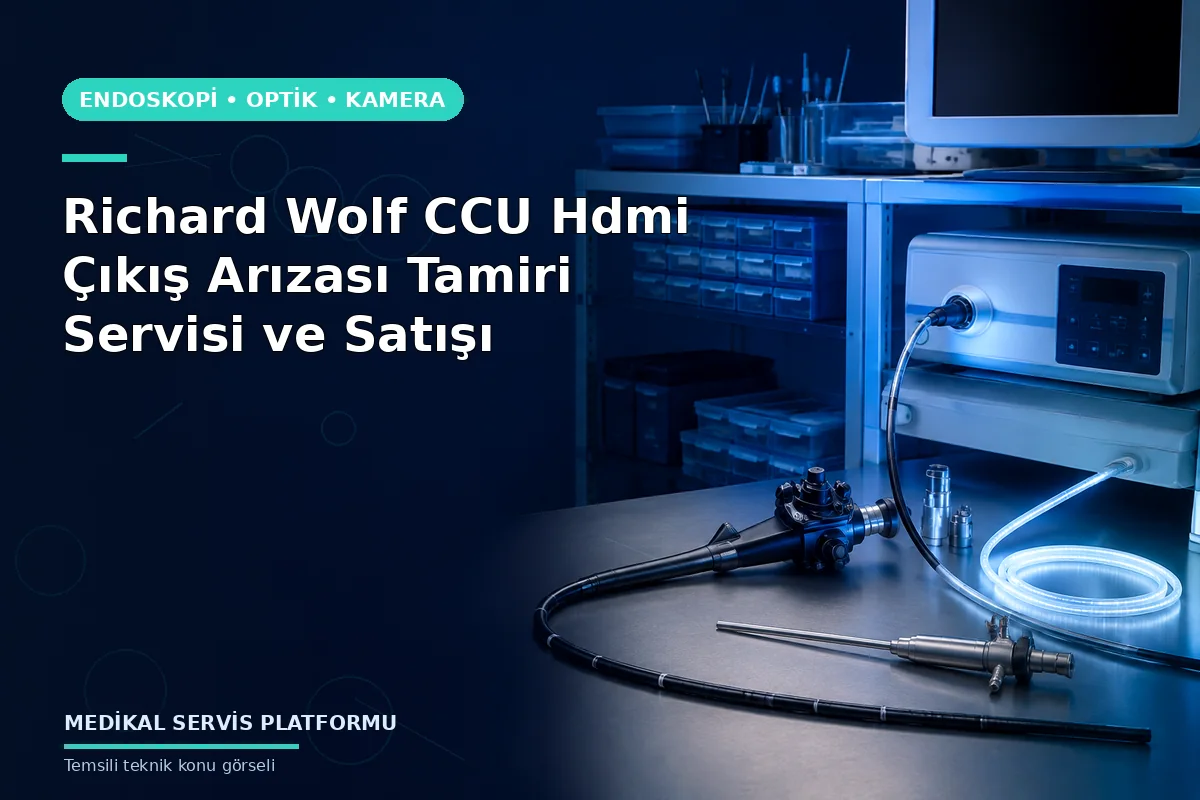 Richard Wolf CCU Hdmi Çıkış Arızası Tamiri Servisi ve Satışı konusunu açıklayan temsili teknik görsel