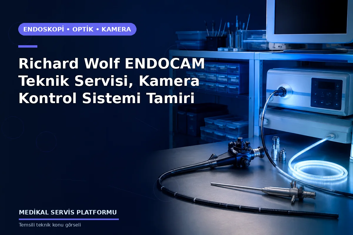 Richard Wolf ENDOCAM Teknik Servisi, Kamera Kontrol Sistemi Tamiri konusunu açıklayan temsili teknik görsel
