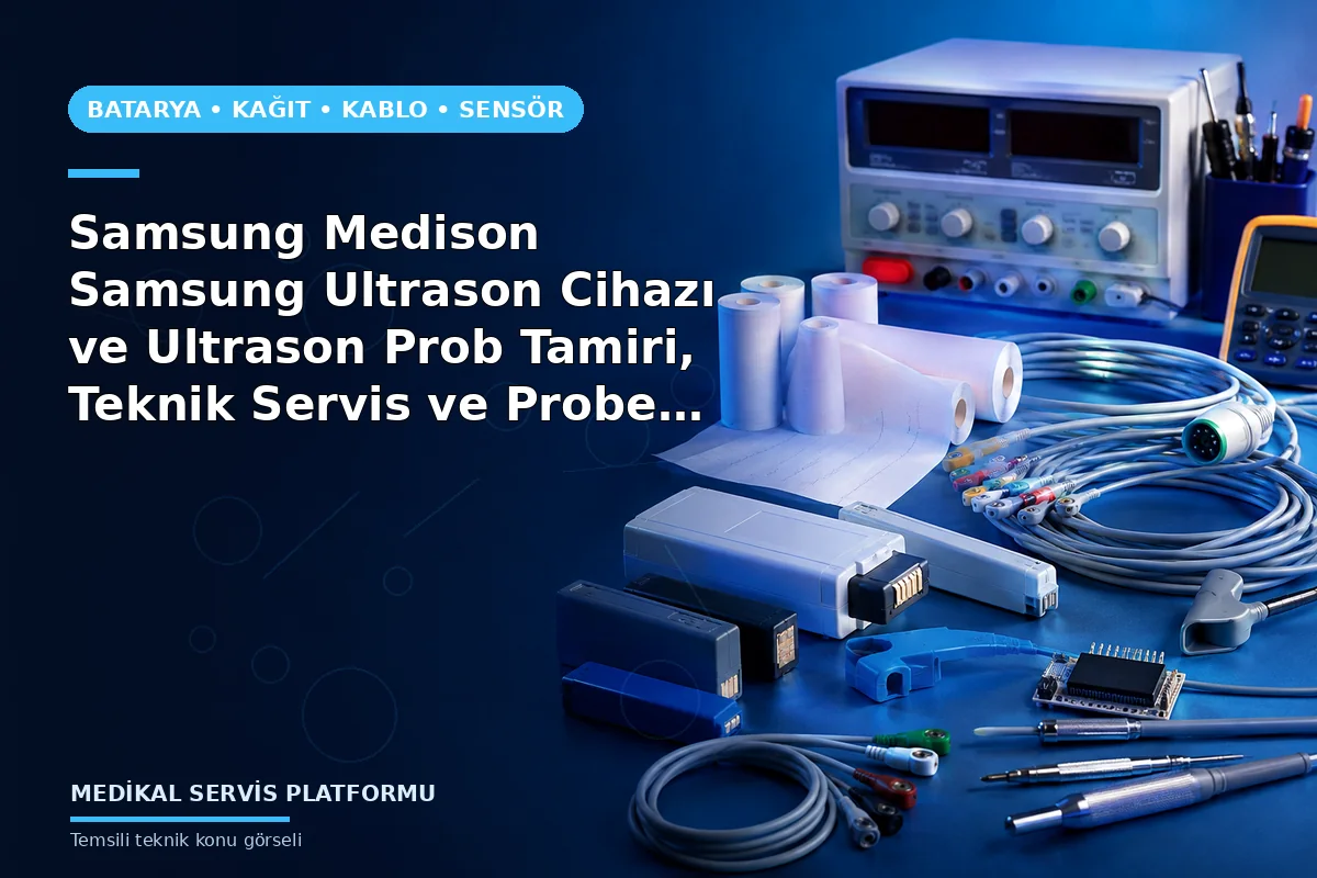 Samsung Medison Samsung Ultrason Cihazı ve Ultrason Prob Tamiri, Teknik Servis ve Probe Revizyon Hizmetleri konusunu açıklayan temsili teknik görsel