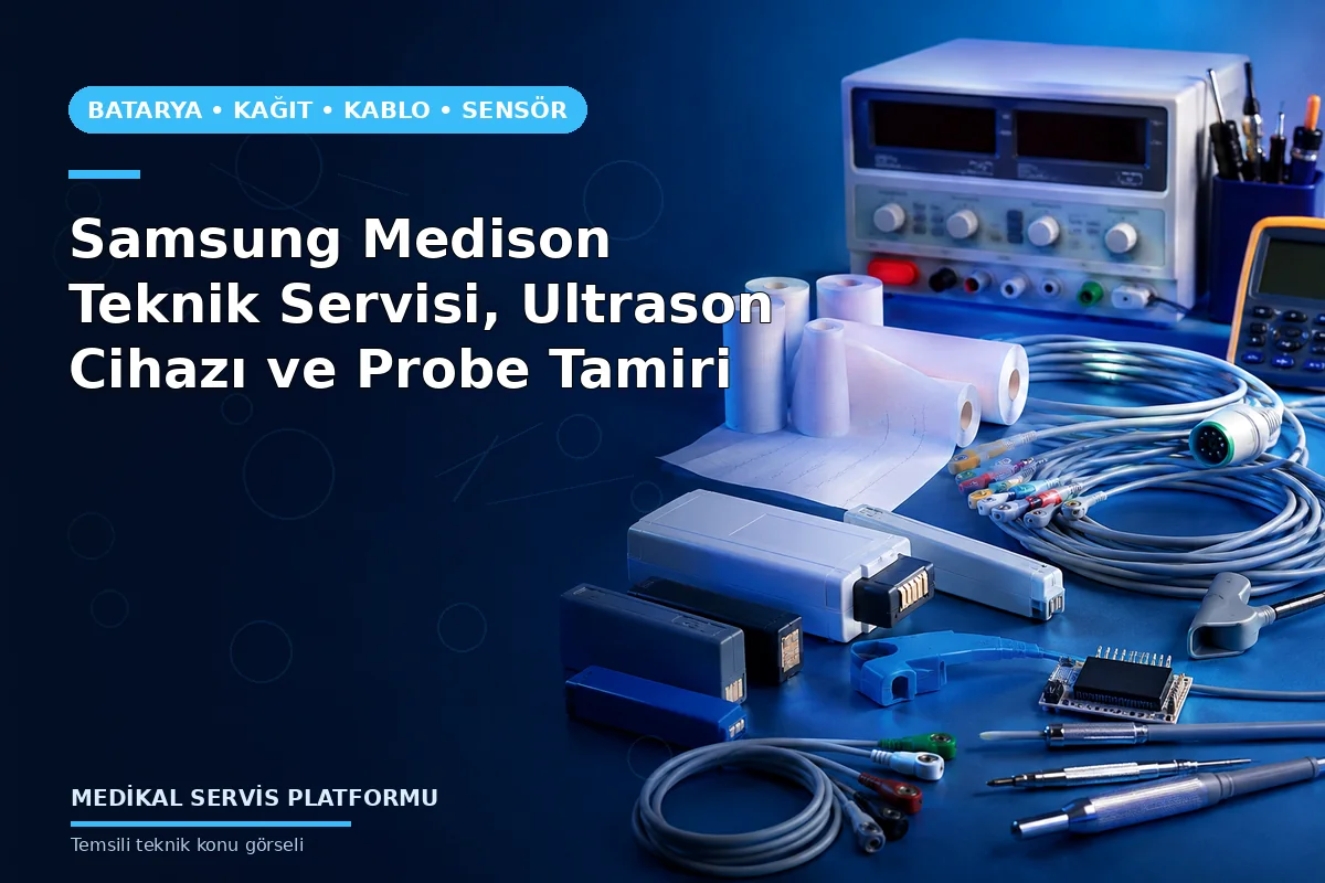 Samsung Medison Teknik Servisi, Ultrason Cihazı ve Probe Tamiri Samsung Medison Teknik Servisi, Ultrason Cihazı ve Probe Tamiri konusunu açıklayan temsili teknik görsel