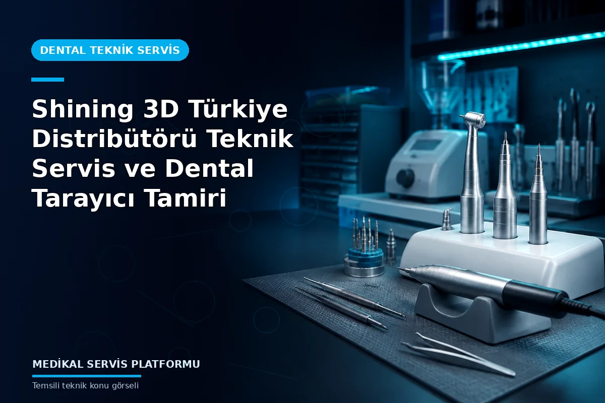 Shining 3D Türkiye Distribütörü Teknik Servis ve Dental Tarayıcı Tamiri konusunu açıklayan temsili teknik görsel