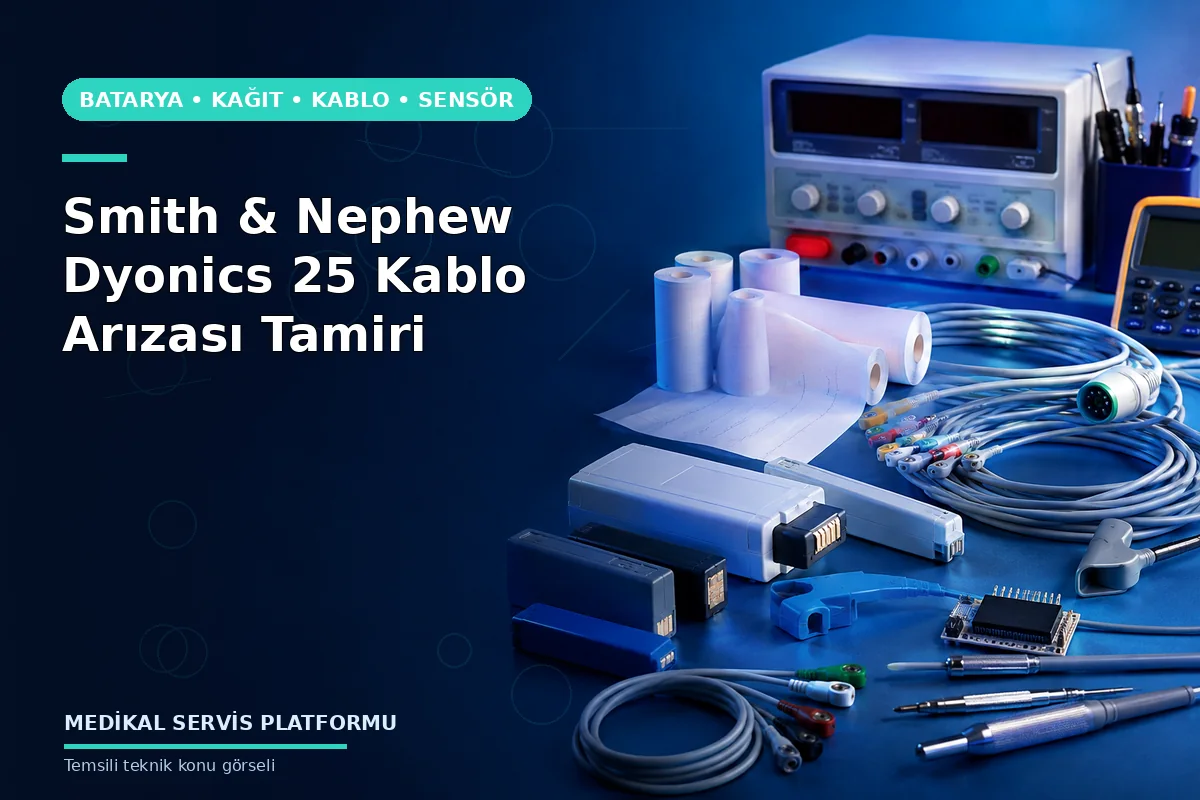 Smith & Nephew Dyonics 25 Kablo Arızası Tamiri konusunu açıklayan temsili teknik görsel